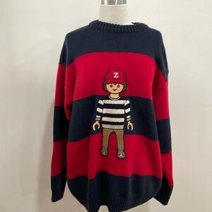 Men's Zara Playmobil Collab Jumper Pullover Red/Blue
Stripes